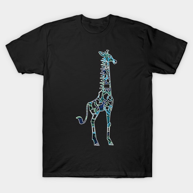 Funny giraffe colorful tshirt T-Shirt by thefriendlyone